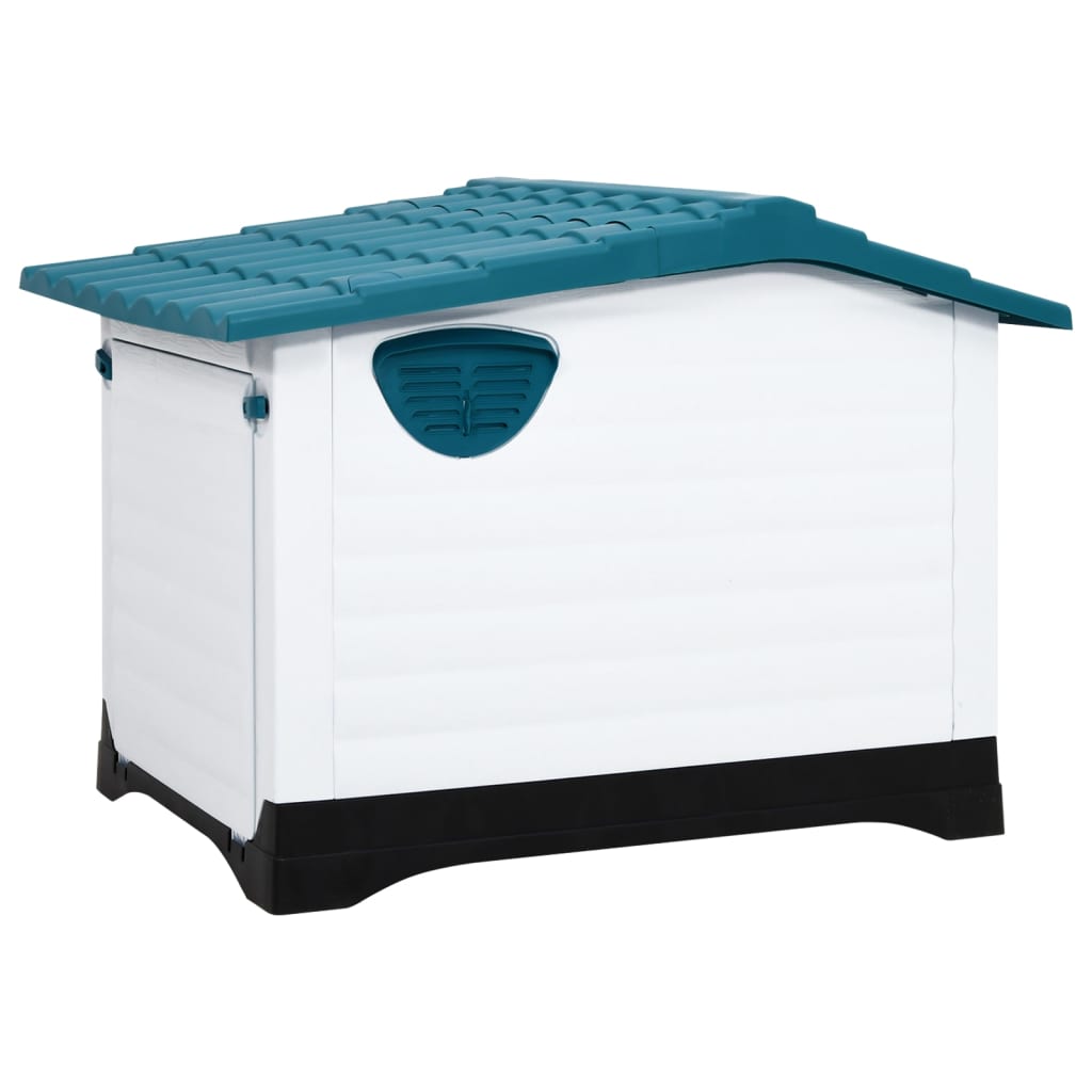 Dog House Blue 90.5x68x66 cm Polypropylene vidaXL