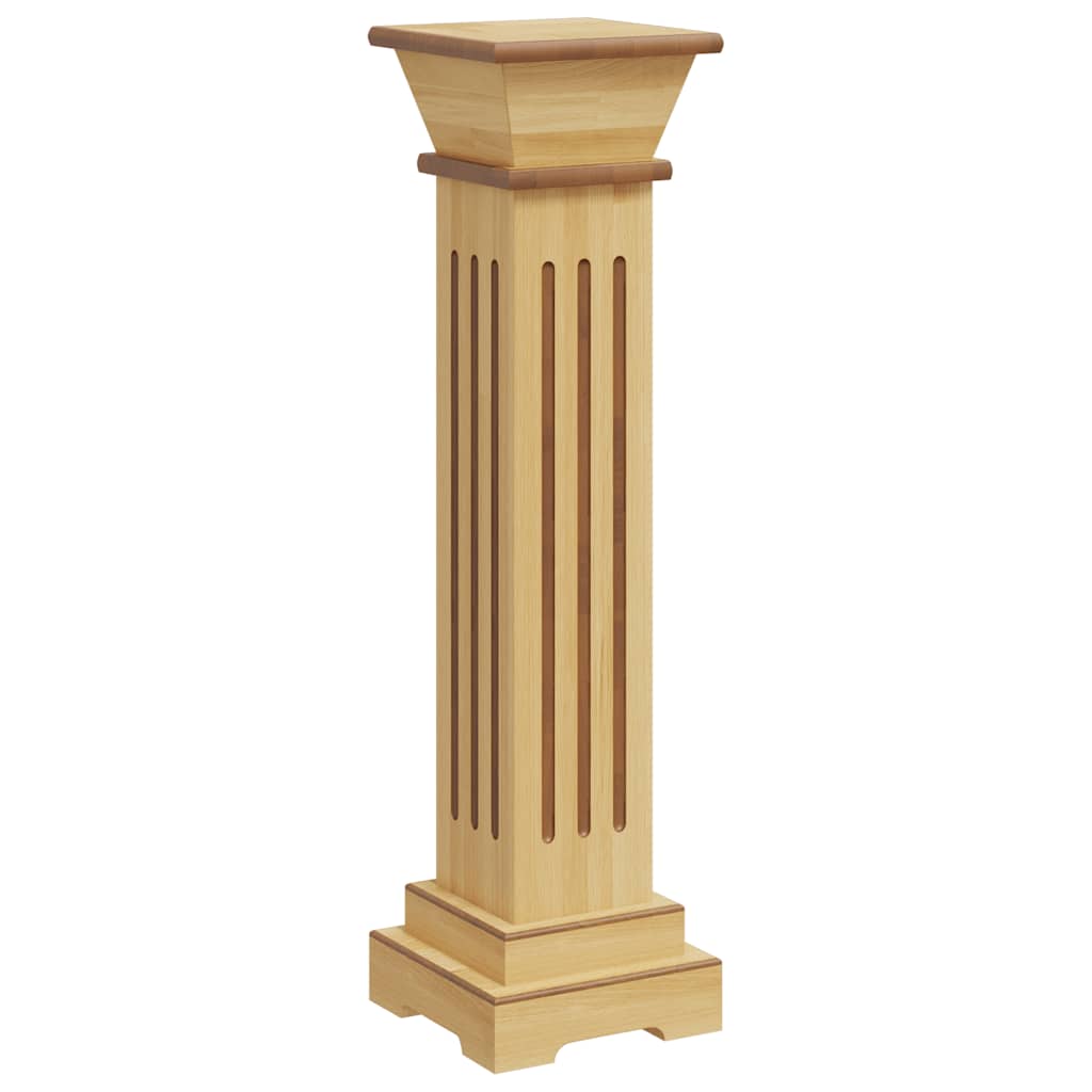 Classic Square Pillar Plant Stand Light Wood 17x17x66 cm MDF vidaXL