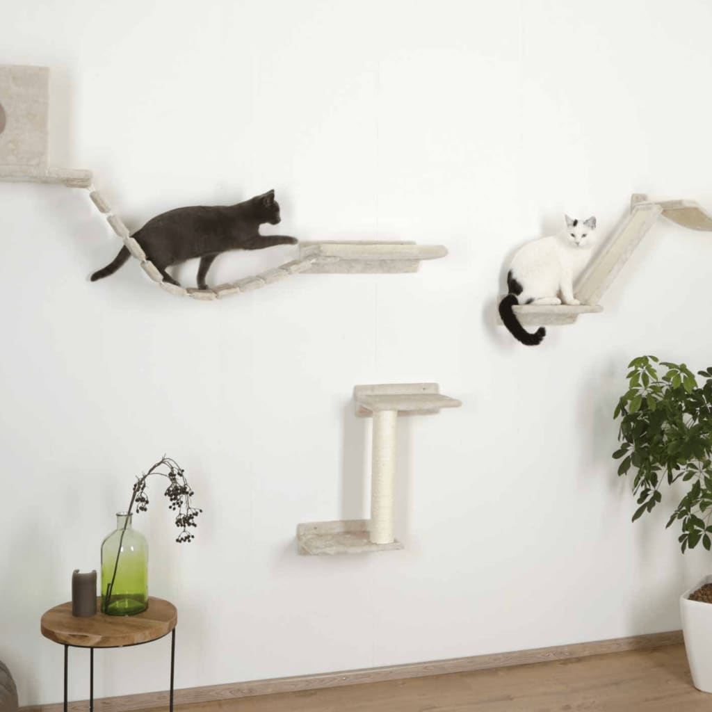 Mur D Escalade Pour Chat Kerbl Mur d'escalade pour chats Mount Everest Bois Beige