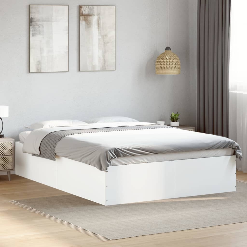 Cama Para Adulto | Cama Individual | Estructura De Cama Con Cabecero Madera Maciza Pino 90x190