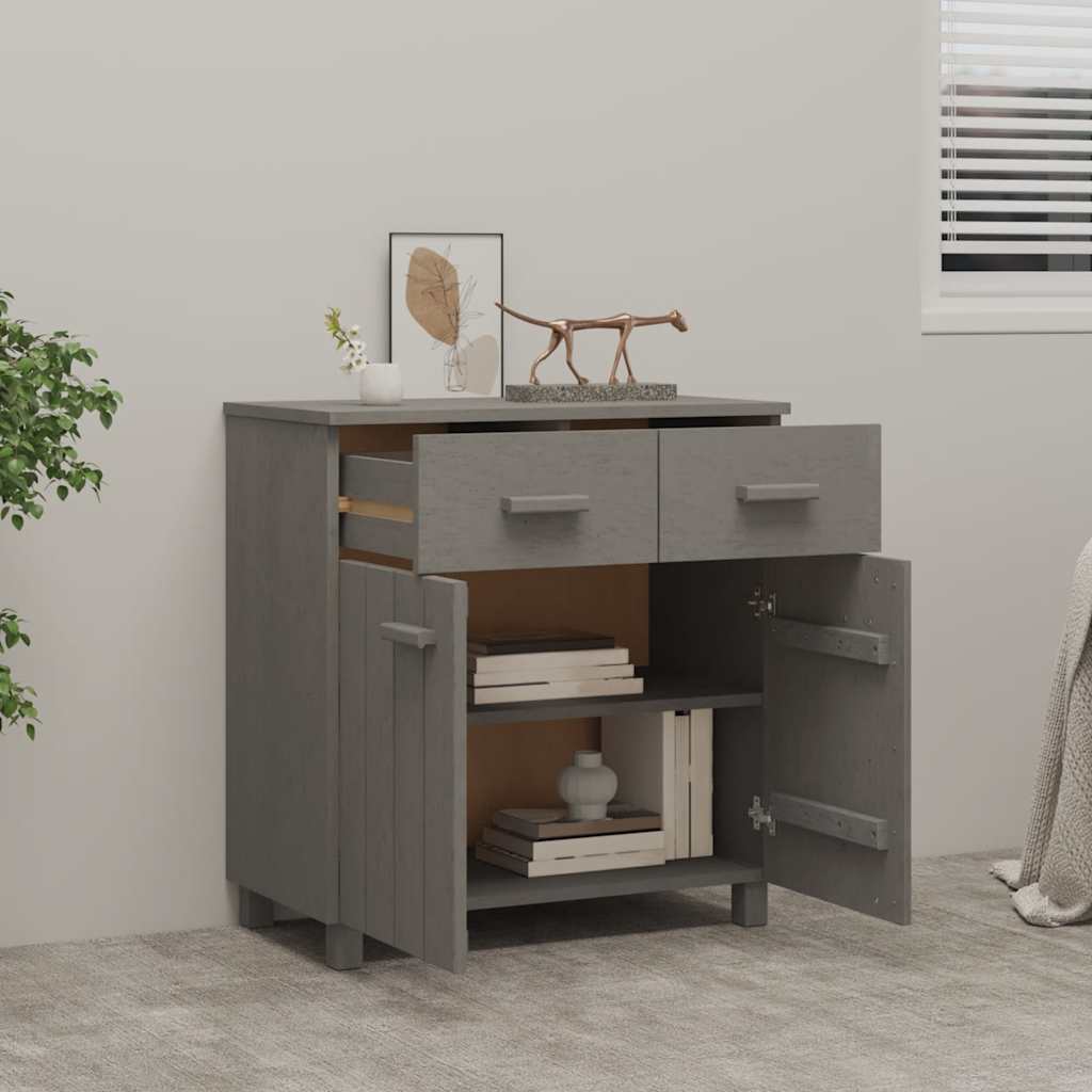 VidaXL Credenza Alta HAMAR Bianca 79x40x103,5 Cm - 4 Cassetti In Legno Massello Di Pino Per Soggiorno O Camera