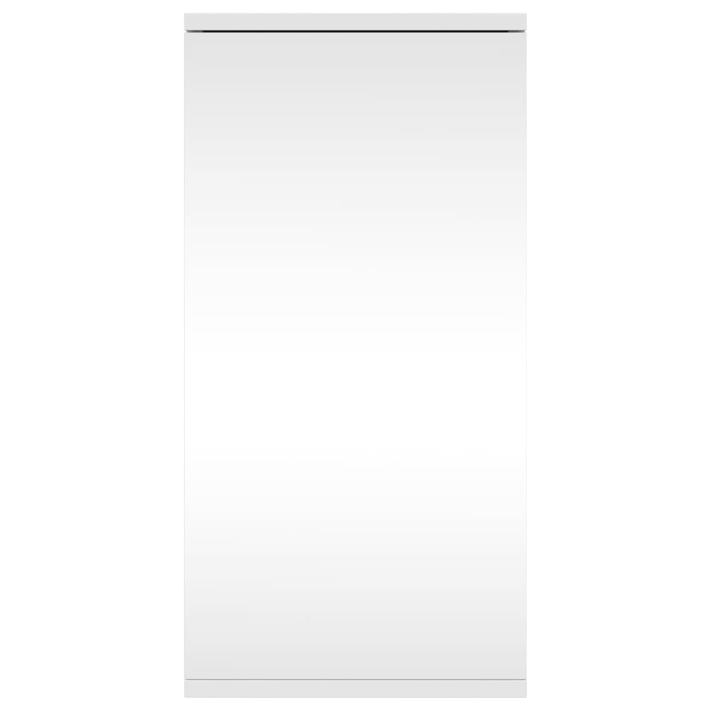 vidaXL Armoire de bain à miroir d'angle blanc 30x24x60 cm