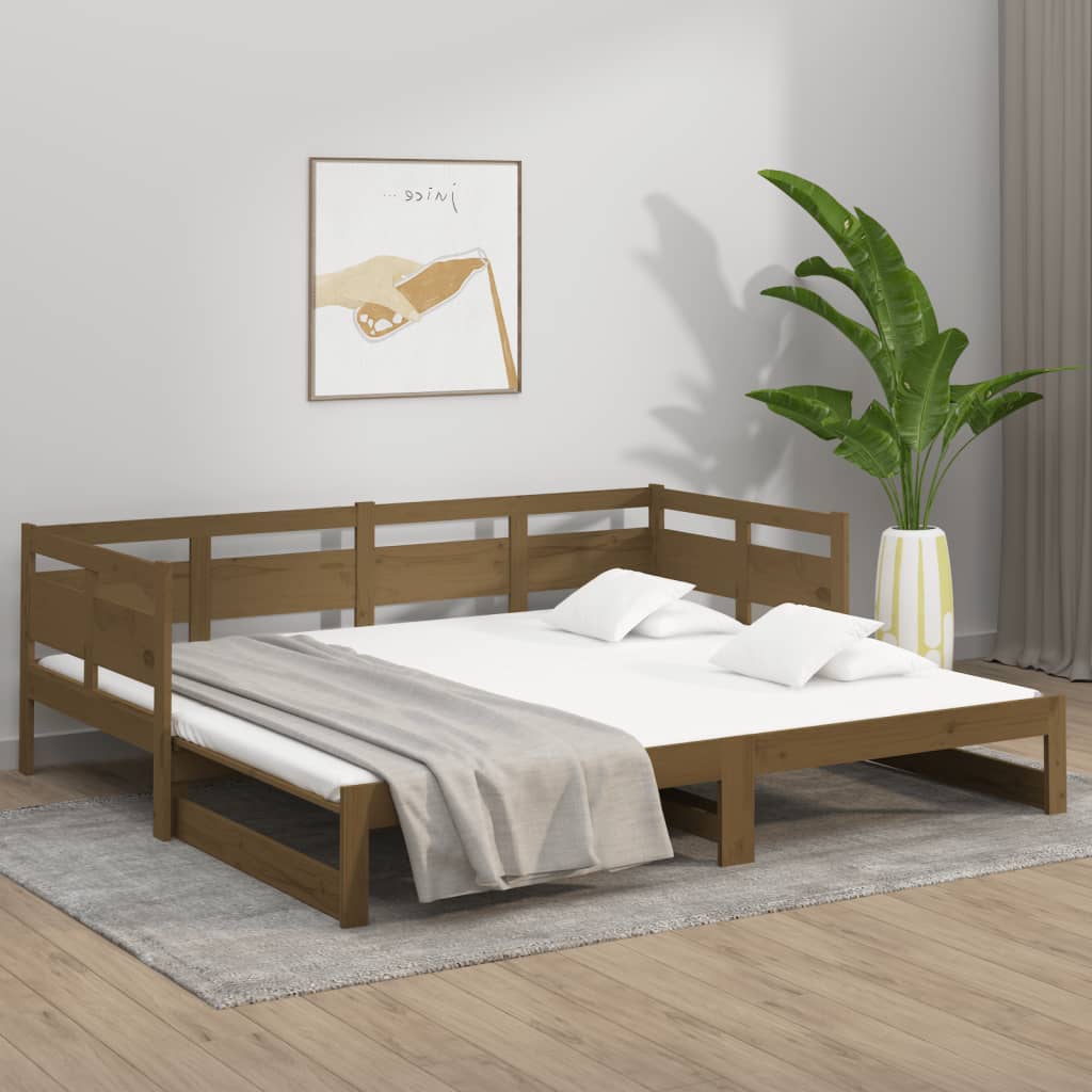 Letto Matrimoniale Moderno Struttura Letto Dormeuse Estraibile Miele Legno Massello Di Pino 2x(90x200) Cm ITD69856 -Armonia Casa AAHKMJXYDAFdJAOAIMEbOAchtTzbsWMnceblMk5y4 uJLSroZs4CilgTeoe13