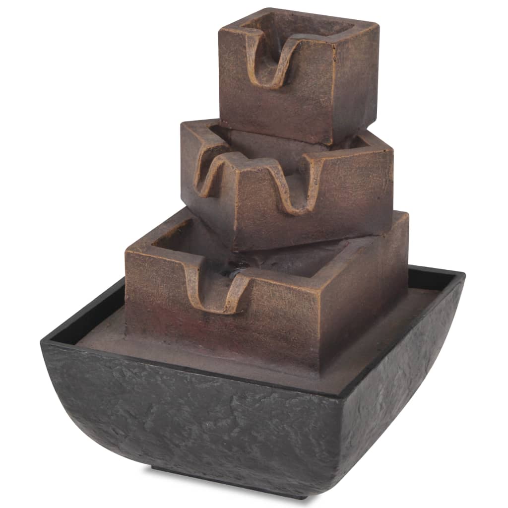 Fontaine Extérieur De Jardin Avec Lampe LED Polyrésine -ATMOSPHERA || VIDAXL || Safavieh Soldes AAHKMJXYDAFdJAOAIMEbOAchtTzbsWMnceblMk5y4