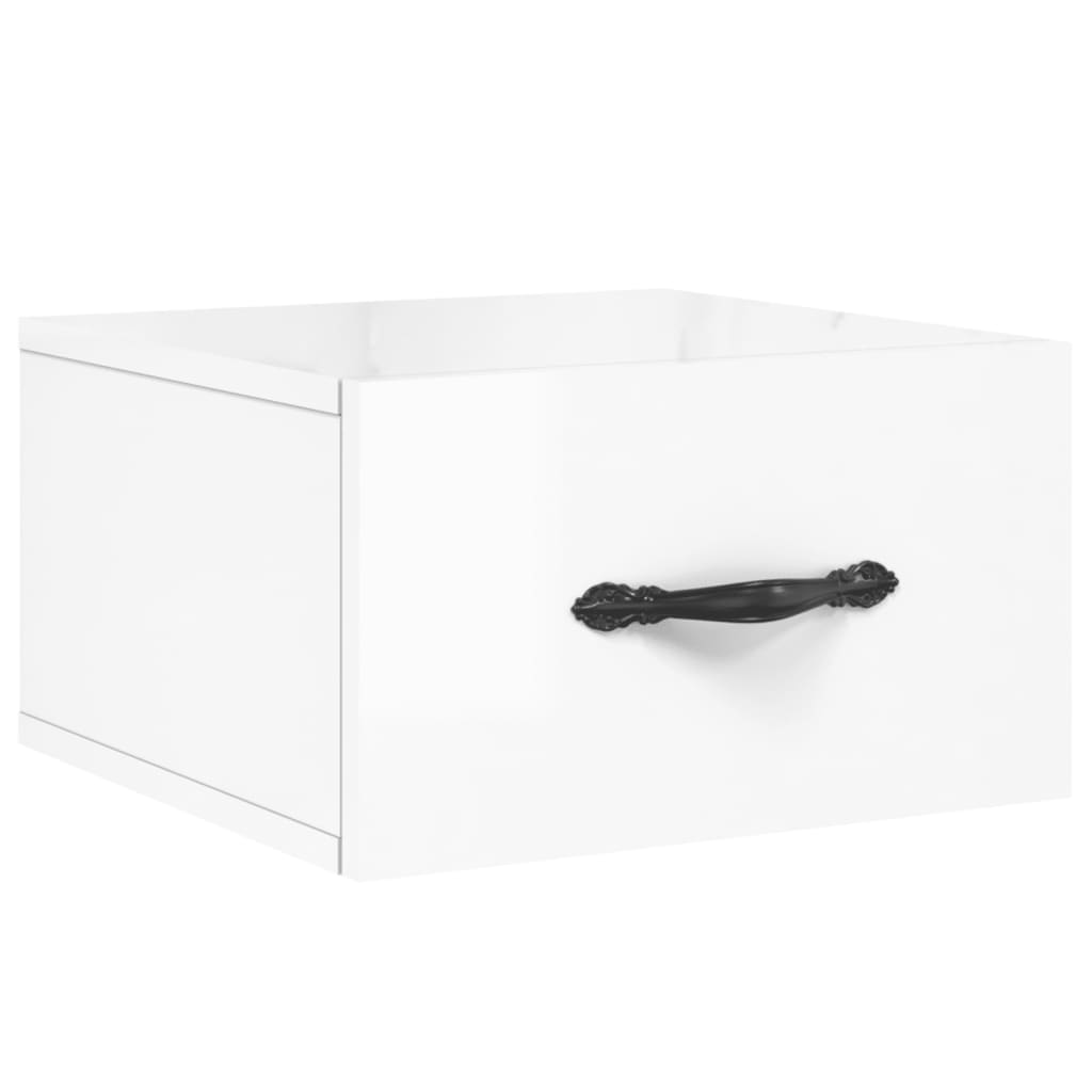 Comodino a Muro Rovere Fumo 35x35x20 cm CFW178794