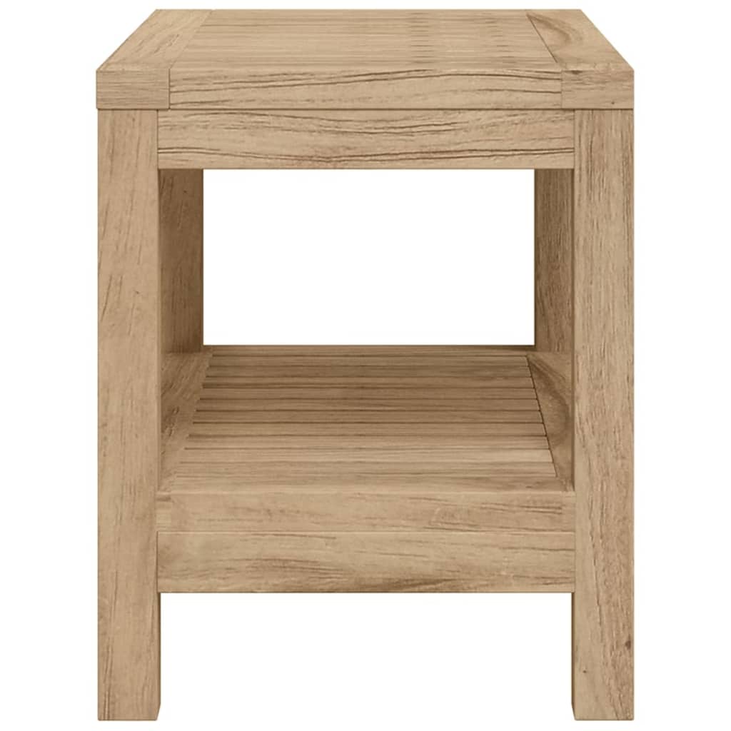 Mesa Auxiliar De Baño Madera Maciza De Teca 45x30x45 Cm Vidaxl con Ofertas  en Carrefour