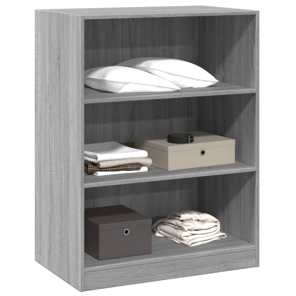 Armario de madera de ingeniería gris Sonoma