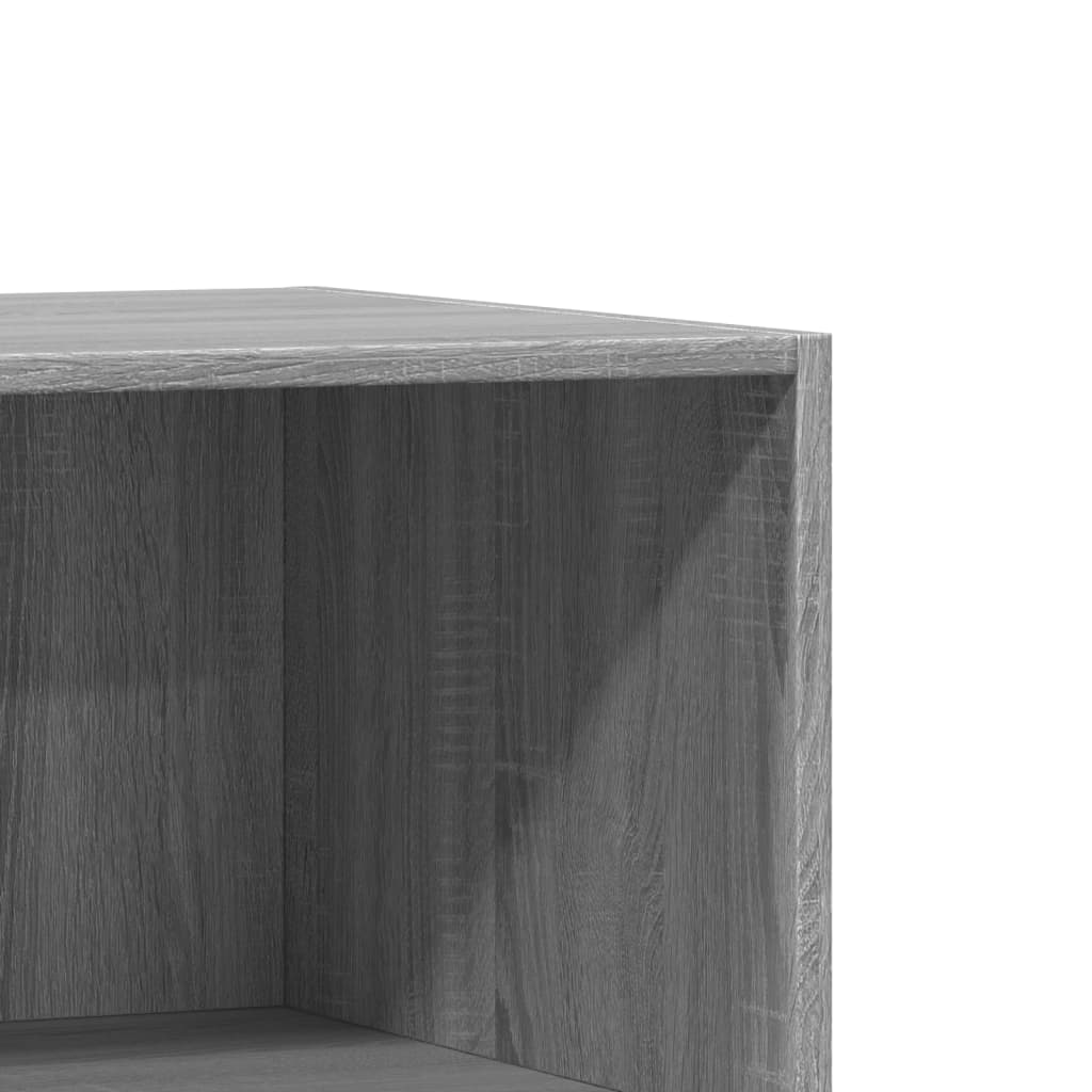 Armario de madera de ingeniería gris Sonoma