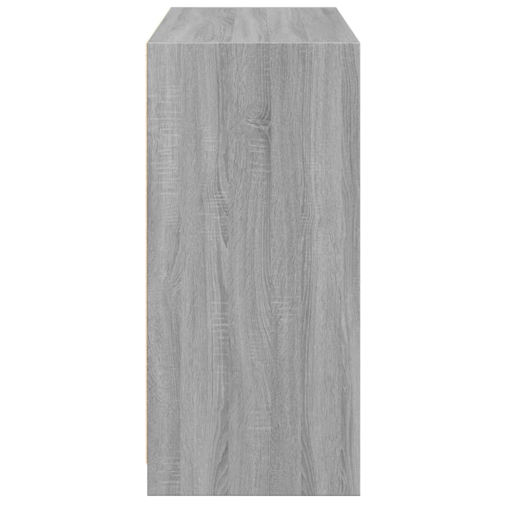 Armario de madera de ingeniería gris Sonoma
