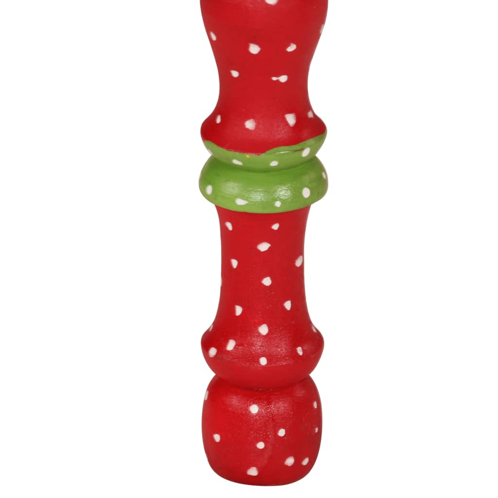 Tavolino Salotto Rosa Dipinto a Mano Legno Massello Mango