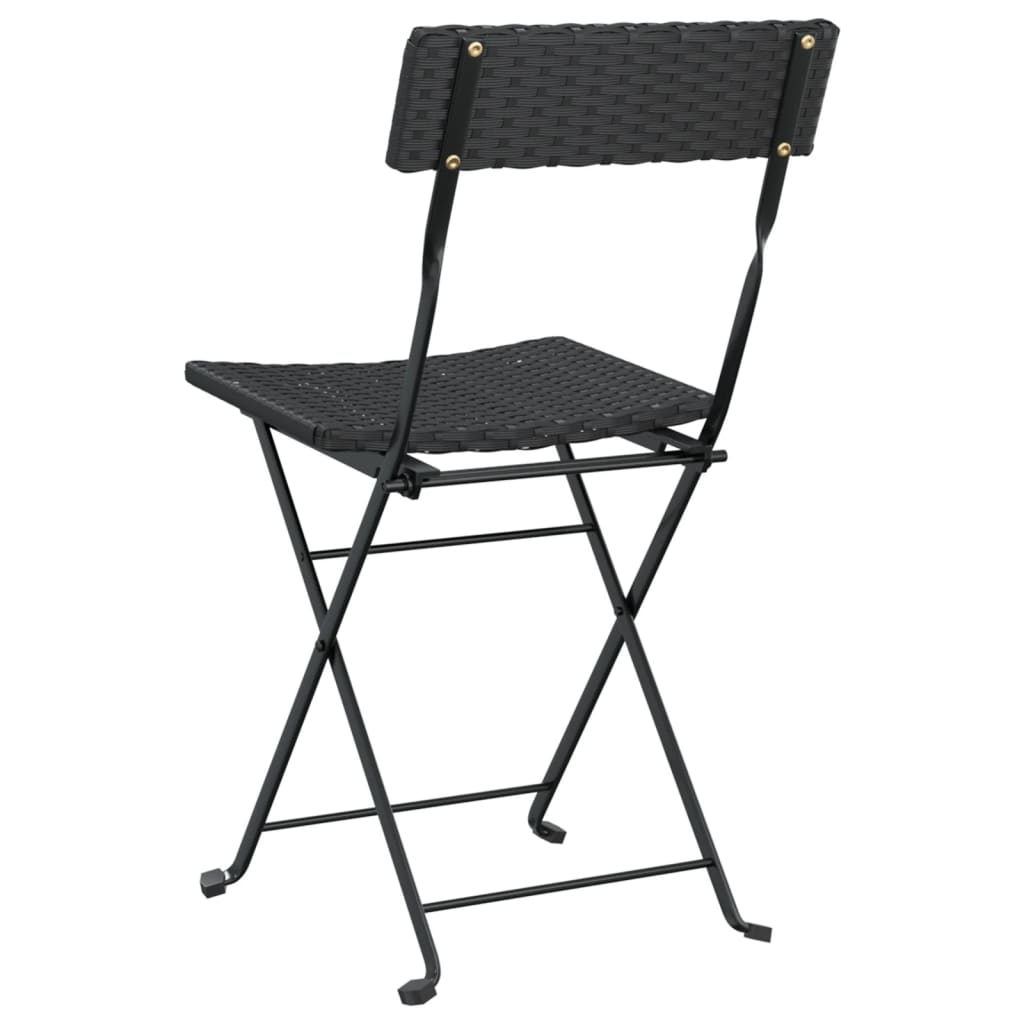Lot De 4 Chaises De Jardin Pliantes - Chaises D'extérieur Pour Terrasse/jardin Noir Résine Tressée Et Acier BV523772 - BonneVie -Homcomes Boutique AAHKMJXYDAFdJAOAIMEbOAchtTzbsWMnceblMk5y4