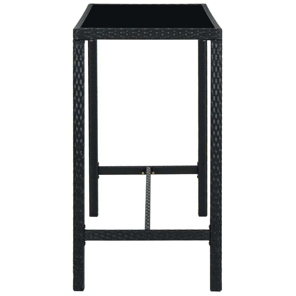 Table Bar De Jardin Table Haute | Table De Cuisine Noir 130x60x110 Cm Résine Tressée Et Verre 99705 -Promos Garde Plante Boutique AAHKMJXYDAFdJAOAIMEbOAchtTzbsWMnceblMk5y4 uJLTRBQpuCmPNGvu AIoxWlSy4BV