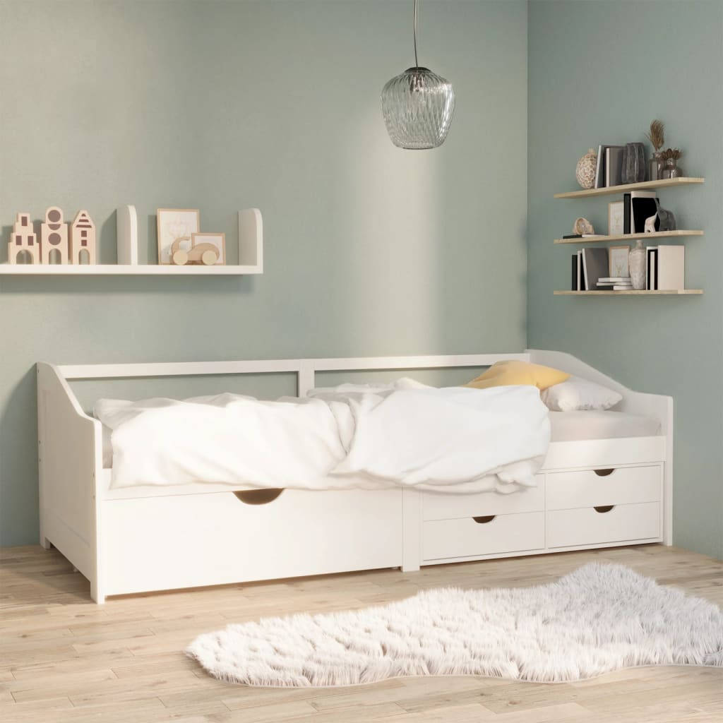 Divano Letto 3 Posti - Letto Per Adulti Con Cassetti Bianco Pino Massello 90x200cm BV398057 - BonneVie -LettoMania Italia AAHKMJXYDAFdJAOAIMEbOAchtTzbsWMnceblMk5y4