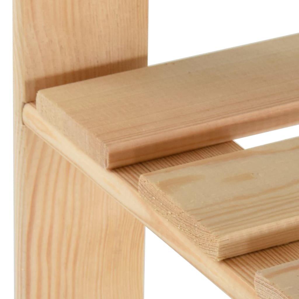 Perchero de ropa de madera maciza de pino