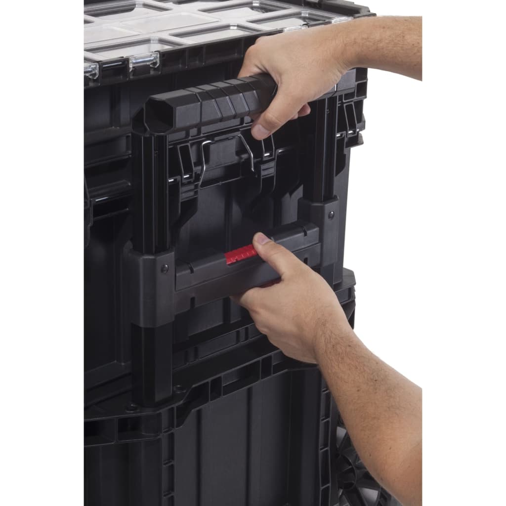 Keter Caja herramientas con Connect Trolley and Rolling Systems negro