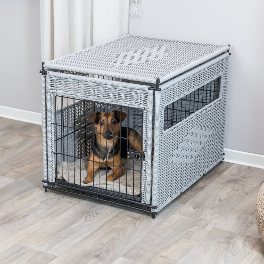 Wicker dog hot sale crate