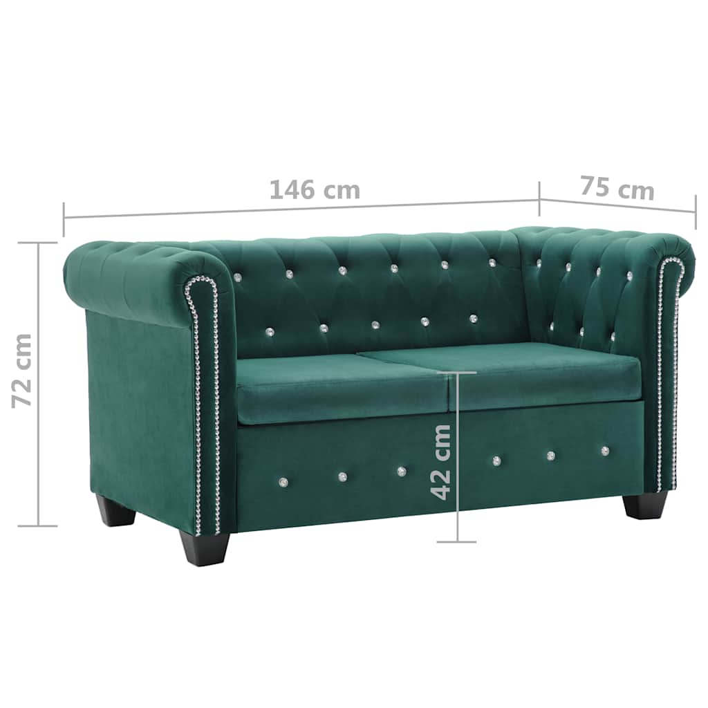 Divano Chesterfield A 2 Posti - Divano Relax Sofa In Velluto 146x75x72 Cm Verde BV790906 - BonneVie -Negozio al dettaglio VIDAXL || HOMCOM || Songmics AAHKMJXYDAFdJAOAIMEbOAchtTzbsWMnceblMk5y4 uJLTvBwSvrObEn6vWO1qH57qoNLjEKGDPM WF21E Oo Zf