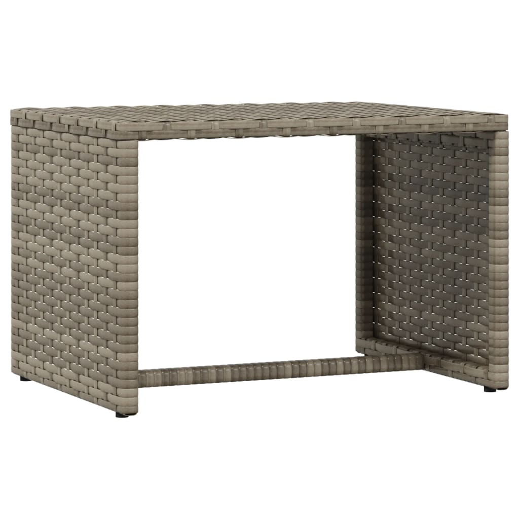 Lettino Prendisole，Sdraio da giardino，Sedie sdraio con Tavolino Grigio in  Polyrattan CNWI387774 MaisonChic