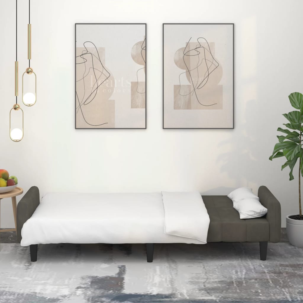 Canapé Convertible - Moderne Salon Canapé-lit à 2 Places - Gris Foncé Velours,220x84,5x69 Cm -VIDAXL || Songmics Soldes AAHKMJXYDAFdJAOAIMEbOAchtTzbsWMnceblMk5y4 uJLU1DAPIVRnyar
