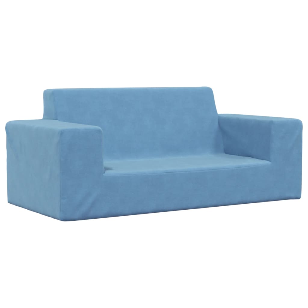 Divano Per Bambini A 2 Posti - Divano Relax Sofa Blu In Morbido Peluche BV291713 - BonneVie -Cameretta Per Bambini AAHKMJXYDAFdJAOAIMEbOAchtTzbsWMnceblMk5y4