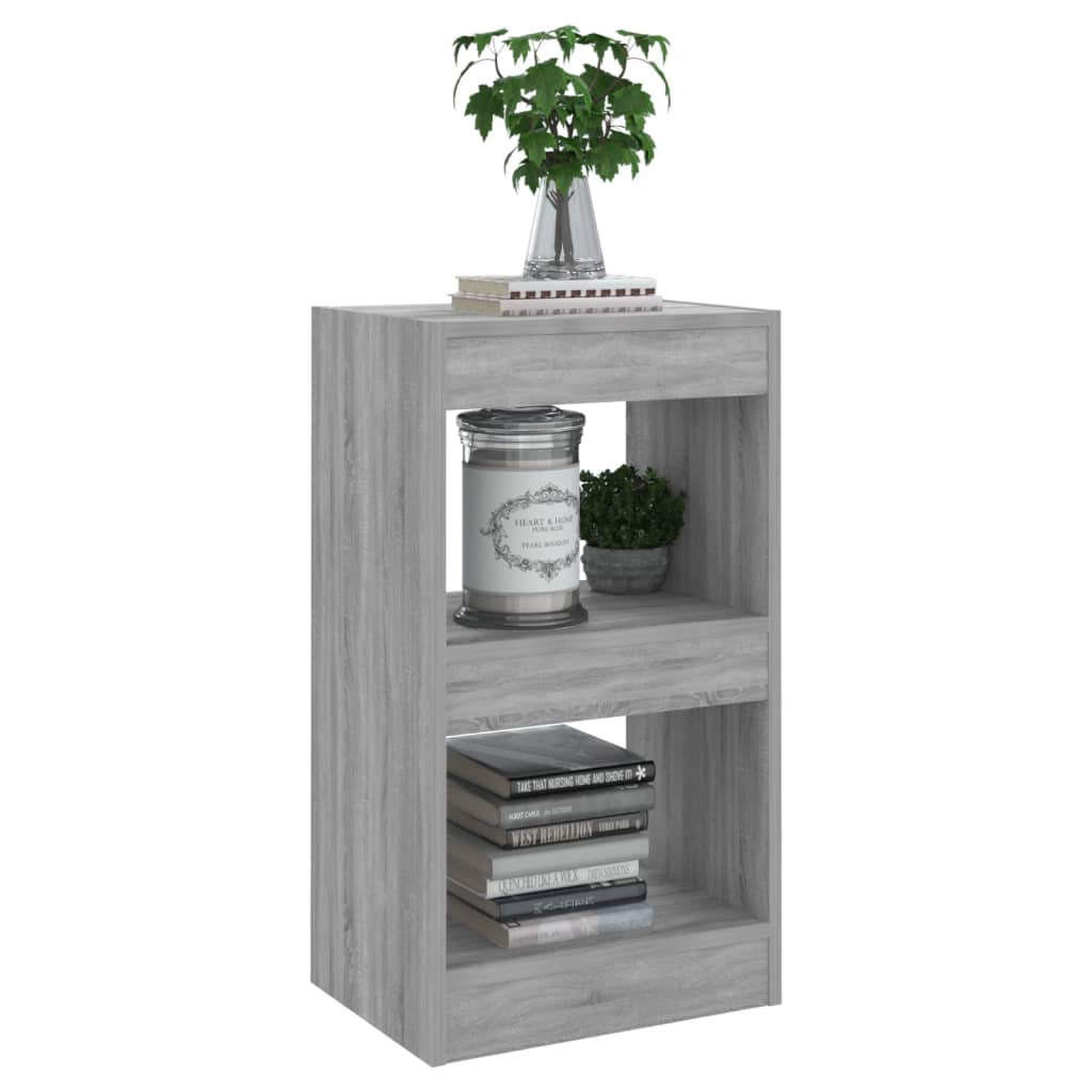 Libreria/Divisorio，Scaffale，Armadio per libri Grigio Sonoma 40x30x198 cm  MCI554923 MaisonChic