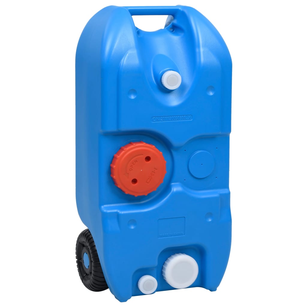 Wheeled Water Tank for Camping 40 L Blue vidaXL
