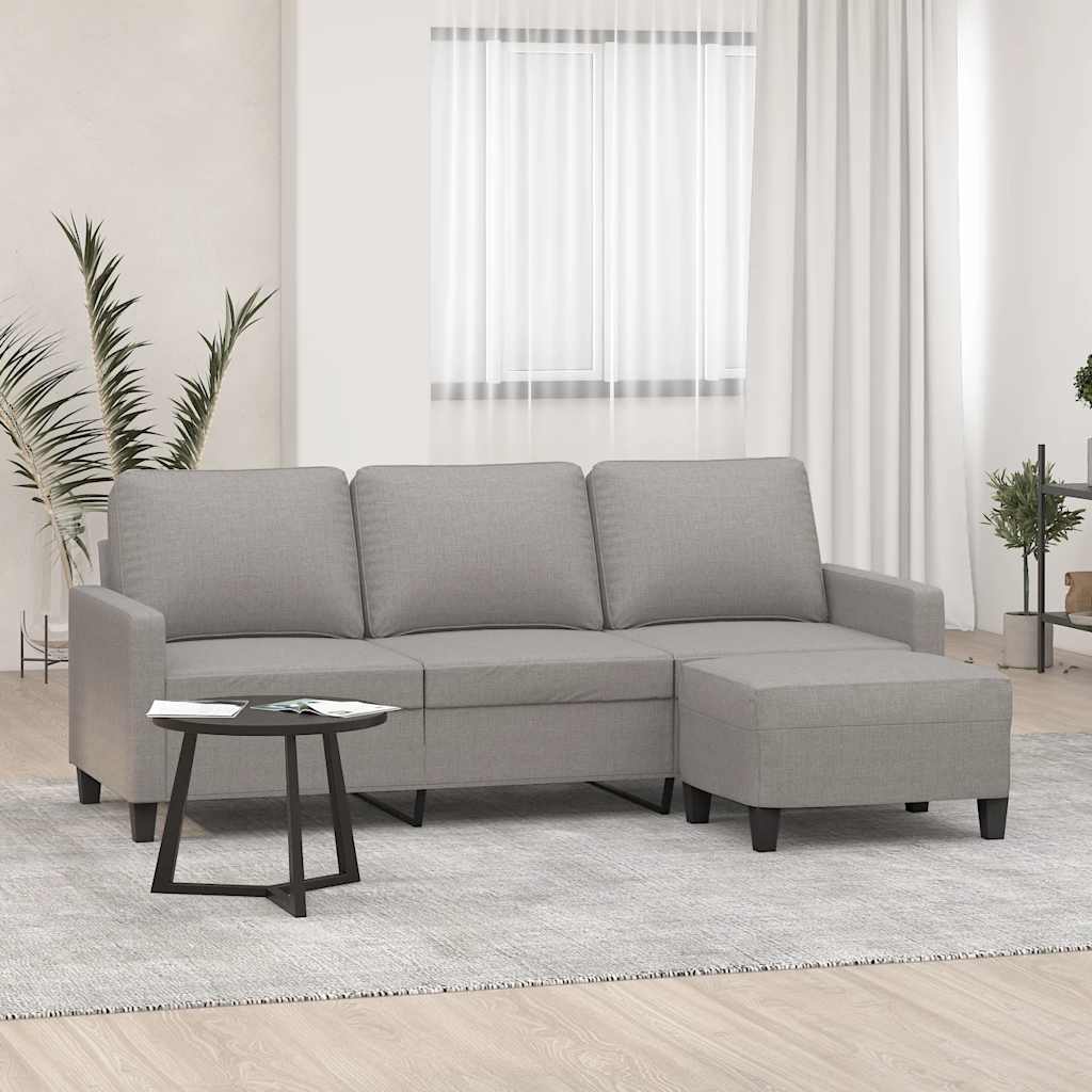 Divano A 3 Posti - Divano Relax Sofa Con Poggiapiedi Grigio Chiaro 180cm In Tessuto BV599796 - BonneVie -Negozio al dettaglio VIDAXL || HOMCOM || Songmics AAHKMJXYDAFdJAOAIMEbOAchtTzbsWMnceblMk5y4