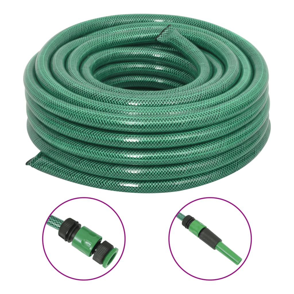 Unico Design Set Tubo da Giardino con Raccordi Verde 100 m PVC Magnifico it  - Verde47764