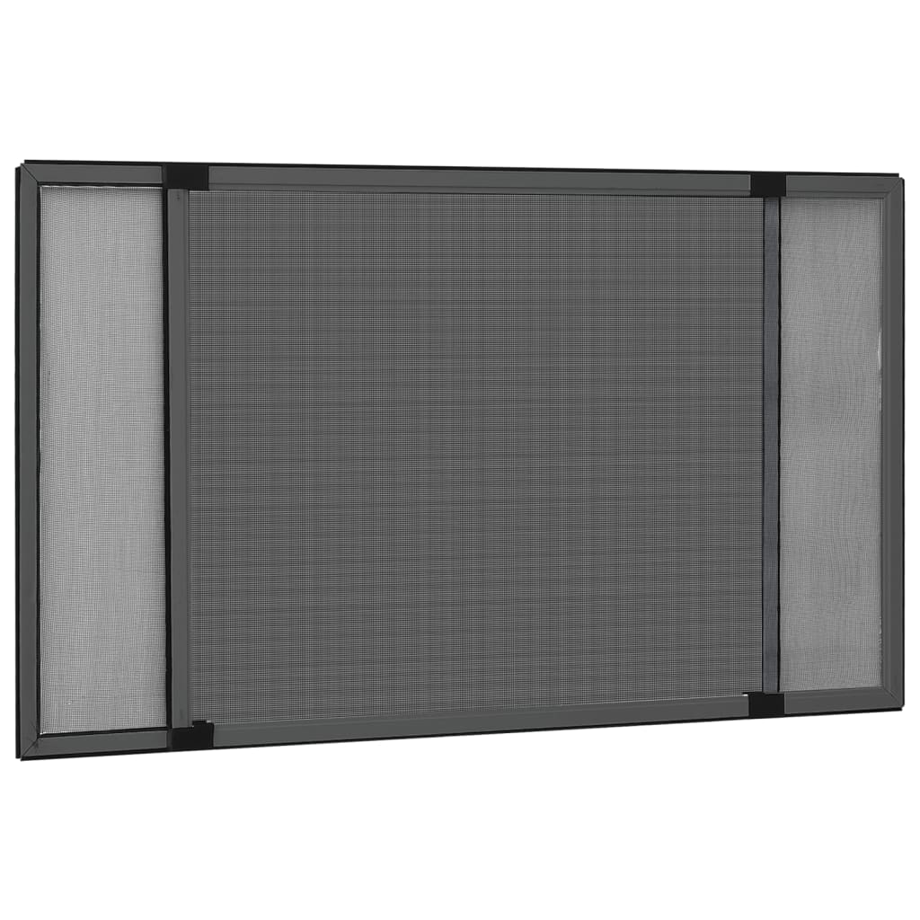 Moustiquaire Pour Volet Roulant Sans Perçage Ni Recoupe Moustiquaire extensible pour fenêtres Anthracite (75-143)x50 cm vidaXL