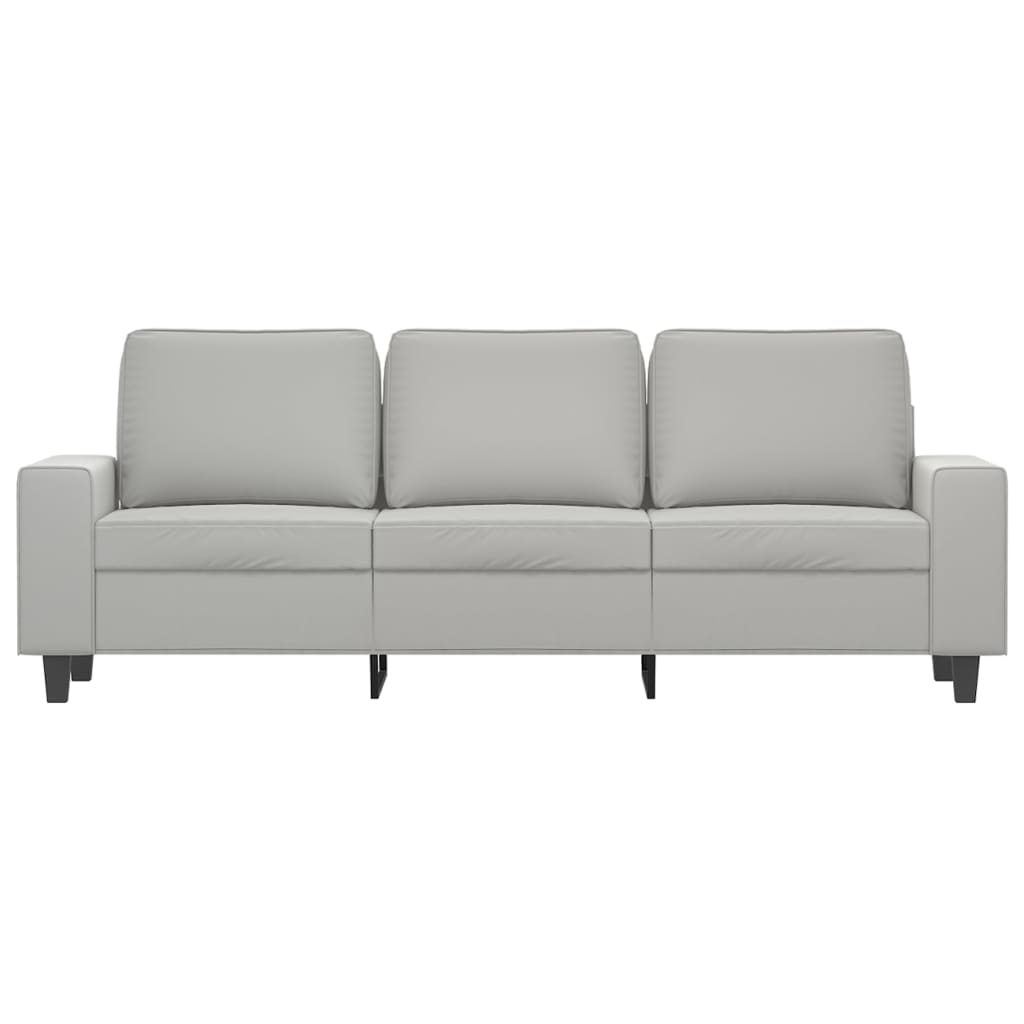 Canapé Relax Salon - Moderne Canapé à 3 Places Gris Clair 180 Cm Tissu Microfibre,214x77x80 Cm -VIDAXL || Songmics Soldes AAHKMJXYDAFdJAOAIMEbOAchtTzbsWMnceblMk5y4
