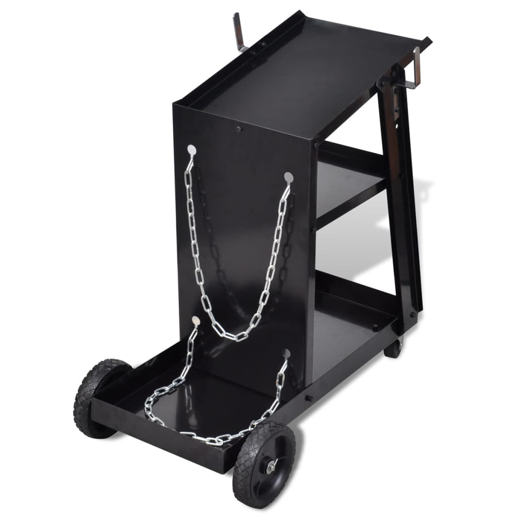 Chariot De Soudage Avec 3 étagères D'atelier | Chariot D'Atelier Noir 37462 -Outils Magie Soldes Boutique AAHKMJXYDAFdJAOAIMEbOAchtTzbsWMnceblMk5y4