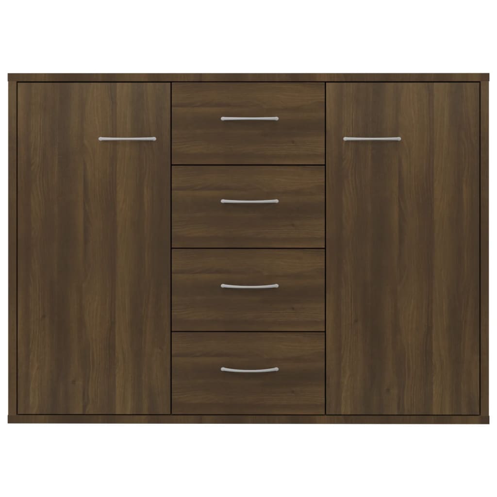 Credenza Buffet - Mobile da Cucina Rovere Marrone 92x35x75 cm in Legno  Multistrato BV916049 - BonneVie