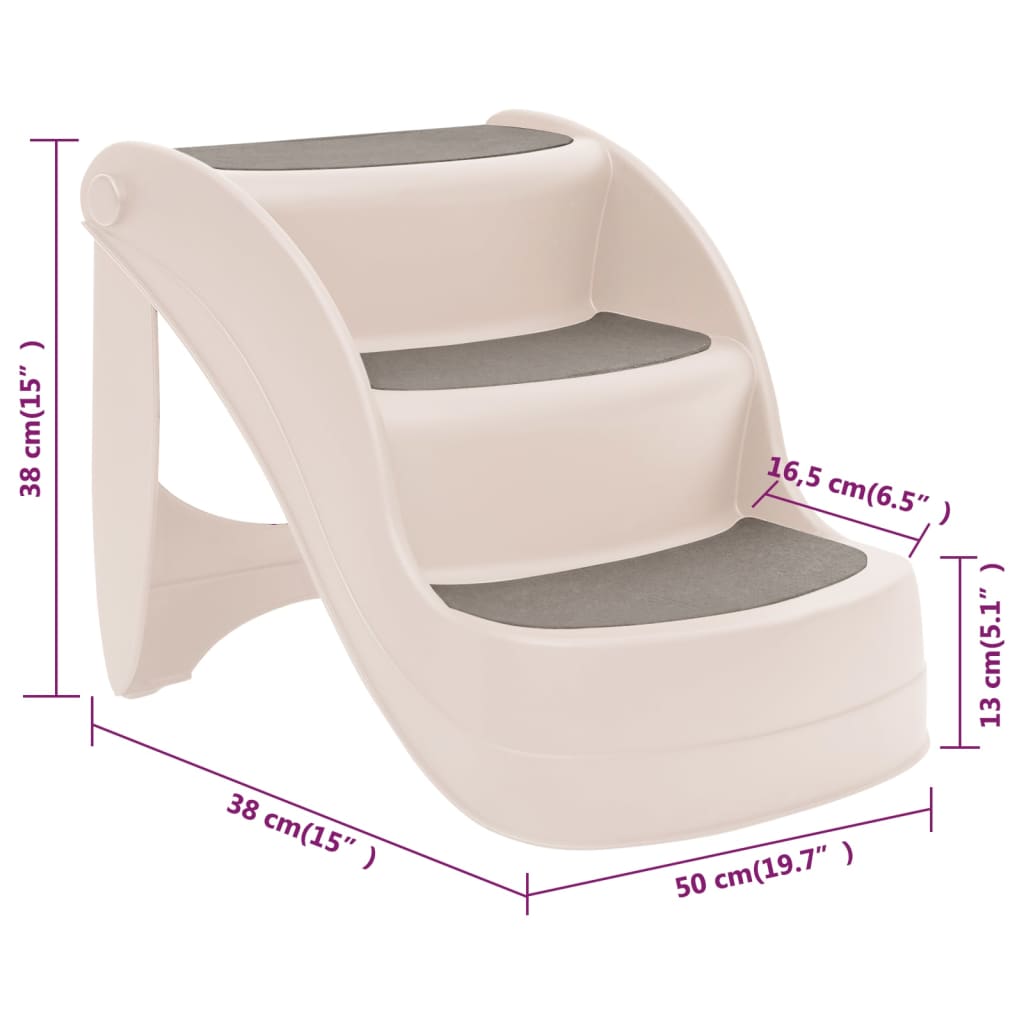 Plastic pet outlet steps