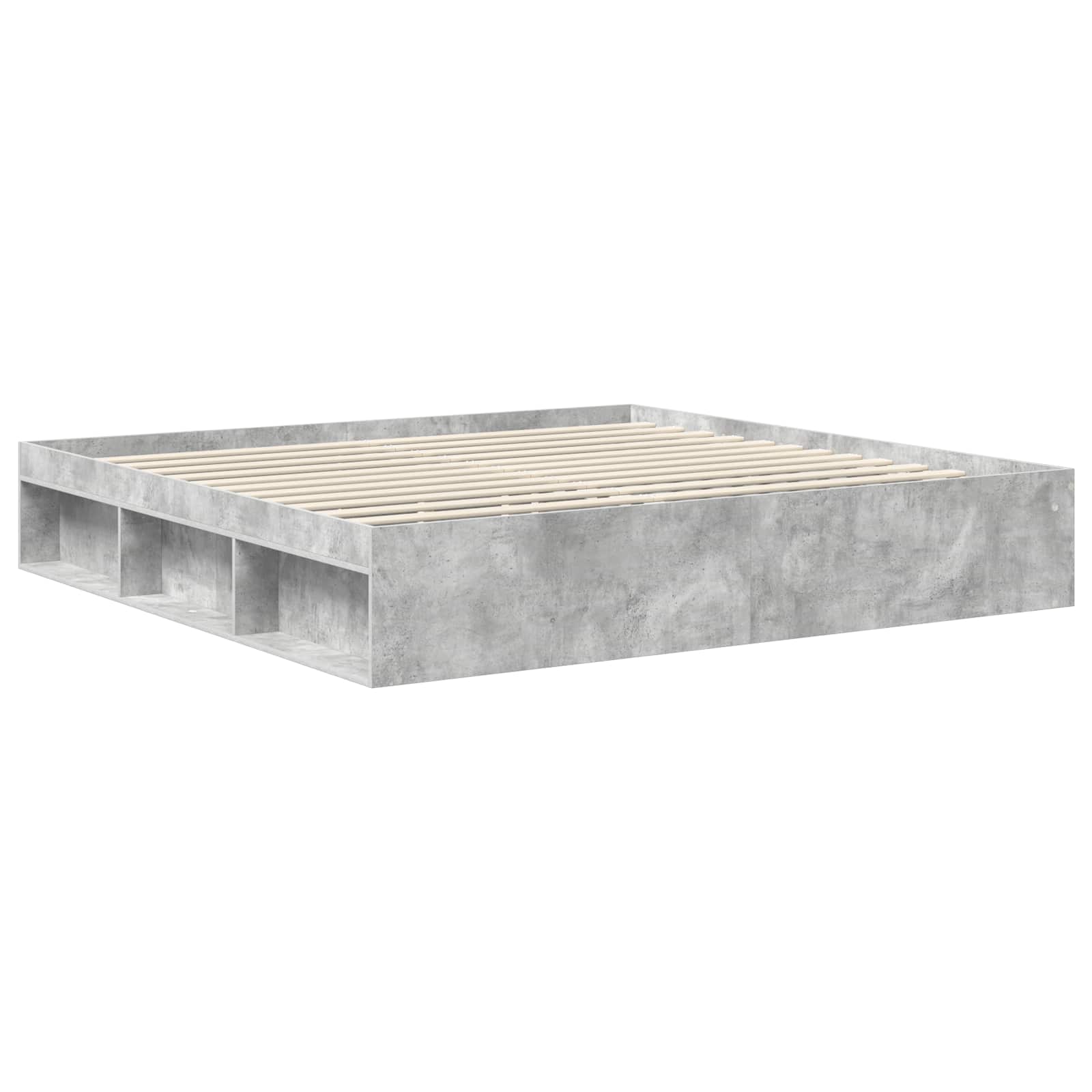 Bed Frame with Headboard Concerte 200 x 200 cm Solid Pine Wood vidaXL