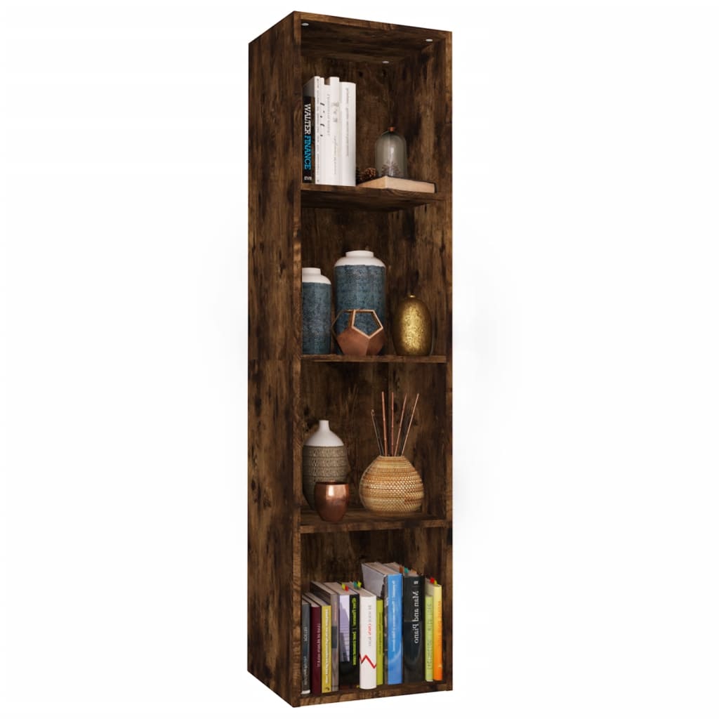vidaXL Libreria Rovere fumo 40 x 30 x 109 cm Legno multistrato