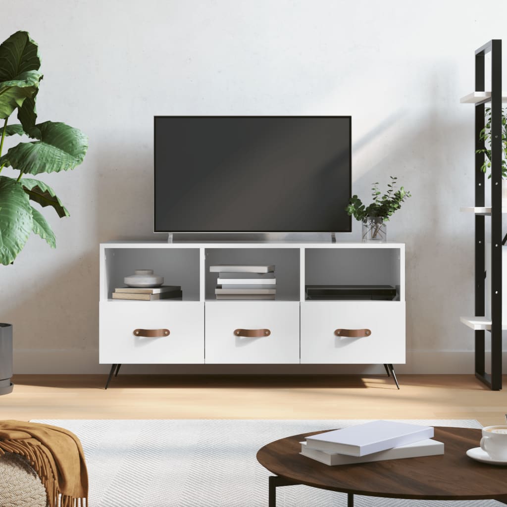 Il numero 1 del risparmio-GAIA MOBILE BASSO PORTA TV 120 X 40 X 40 CM  COLORE BIANCO