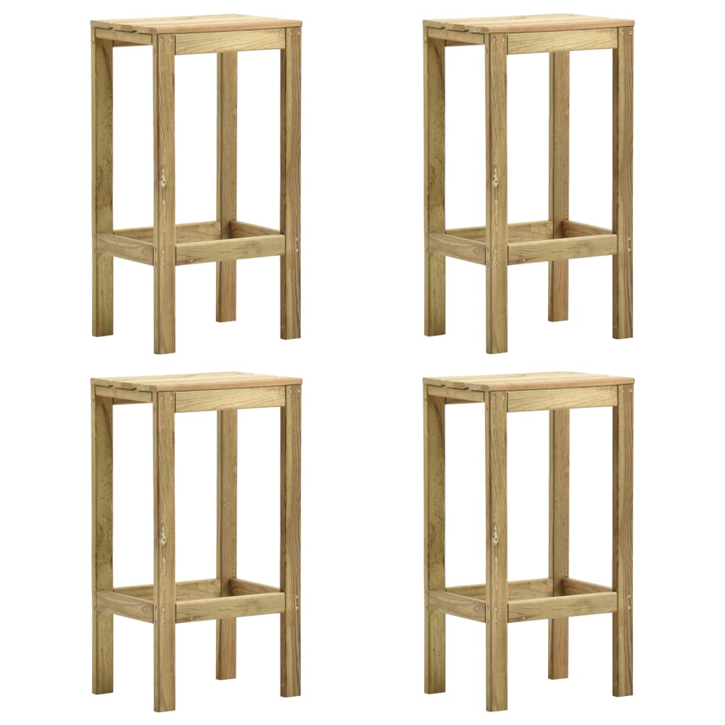 Lot De 4 Tabourets De Bar De Jardin Moderne Bois De Pin Imprégné,40 X 36 X 75 Cm -Promos Garde Plante Boutique AAHKMJXYDAFdJAOAIMEbOAchtTzbsWMnceblMk5y4