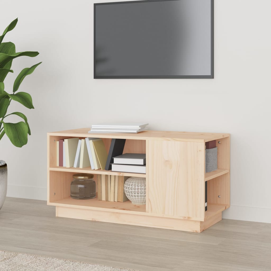 Homcom Mobile Basso Porta TV con Vano in Legno Classico Legno Salotto e  Soggiorno , Noce, 90x35x37cm