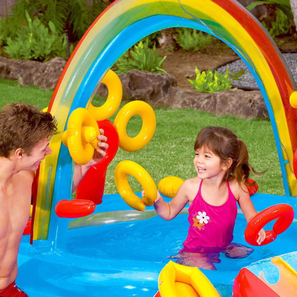 Inflatable Pool Rainbow Ring Play Center 297x193 x135 cm 57453NP INTEX