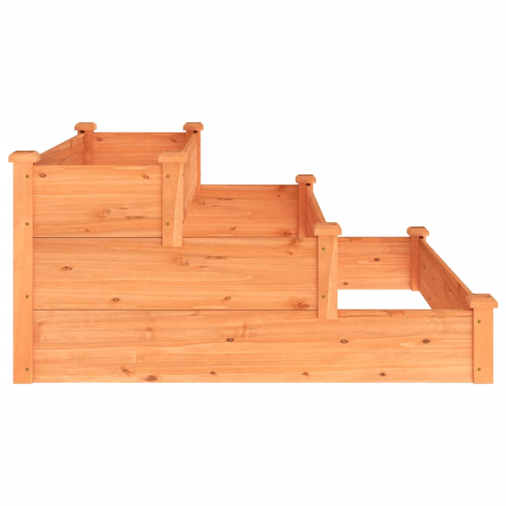 VidaXL Fioriera Rialzata Rustica 2 Ripiani | Legno Di Acacia E Zinco | 76x37x92 Cm | Per Giardino E Balcone