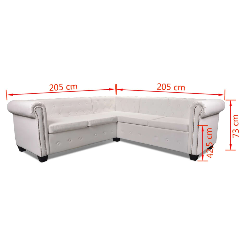 Divano Chersterfield Ad Angolo 5 Posti - Divano Relax Sofa Pelle Artificiale Bianca BV440643 - BonneVie -Negozio al dettaglio VIDAXL || HOMCOM || Songmics AAHKMJXYDAFdJAOAIMEbOAchtTzbsWMnceblMk5y4 uJLW6rQgLAHzKCdiWQ HFc gsp ZnbfMuemFHs2I3uXW z