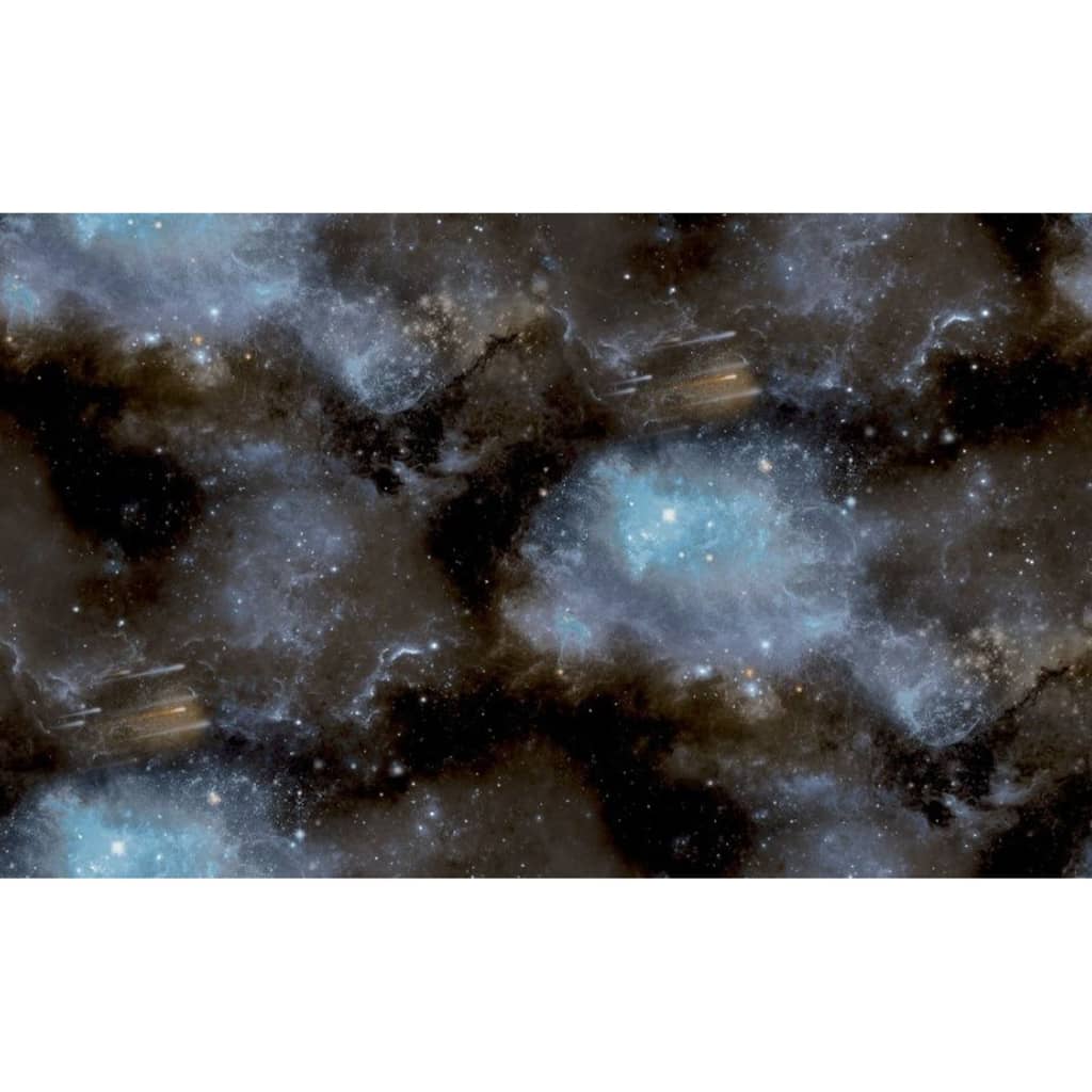 Good Vibes Tapete Galaxy with Stars Blau und Schwarz Noordwand