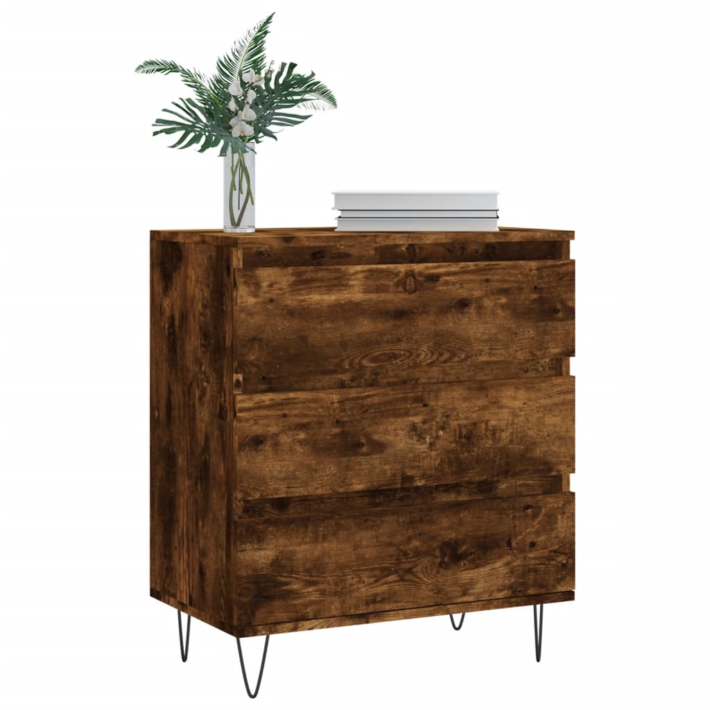 Maison Exclusive Mueble zapatero madera contrachapada roble ahumado  60x35x70 cm