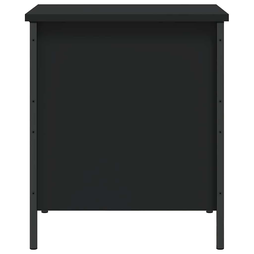 VidaXL Panca Portaoggetti In Legno Multistrato E Metallo - Rovere Marrone, 40x42,5x50 Cm, Con Piedini Regolabili