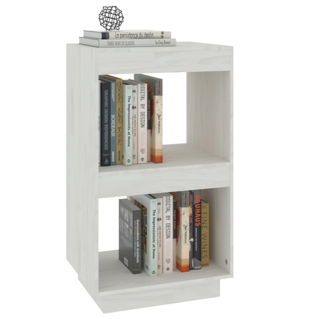 Libreria，Scaffale，Armadio per libri Bianca 40x35x71 cm in Legno Massello di  Pino MCI900098 MaisonChic