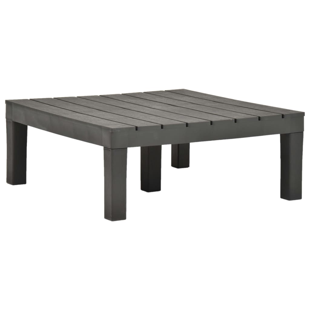 Table de camping table table de balcon table de jardin bali en finition bois plastique 78x78cm Anthracite 