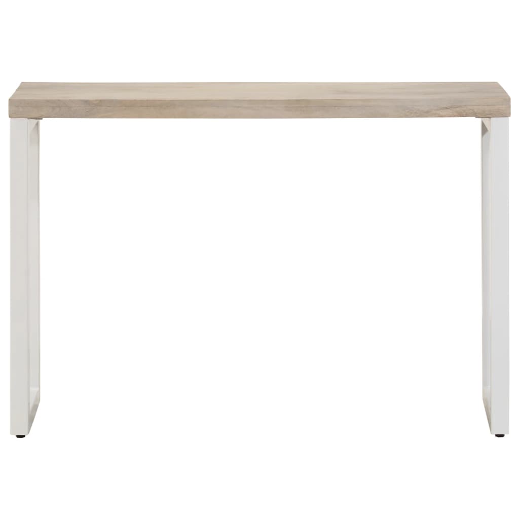 Tavolo Consolle Marrone 110x35x76 Cm Massello Mango E
