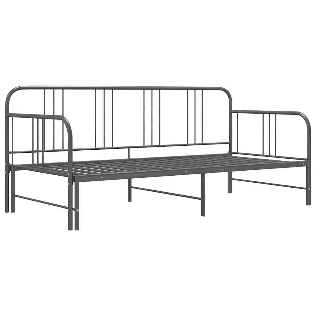 Cadre De Canapé-lit Extensible, Lit Adulte Pour 1 Personnes, Structure De Lit, Assemblage Facile, Gris Métal 90x200 Cm OIB7543E -ATMOSPHERA || Songmics Soldes Boutique AAHKMJXYDAFdJAOAIMEbOAchtTzbsWMnceblMk5y4