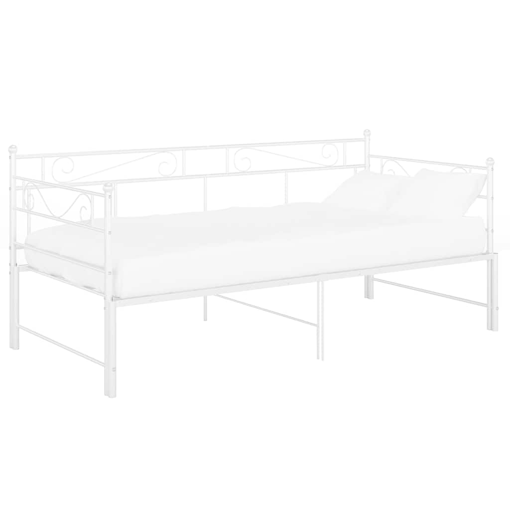 Cadre De Canapé-lit Extensible, Lit Adulte Pour 1 Personnes, Structure De Lit, Assemblage Facile, Blanc Métal 90x200 Cm OIB5040E -ATMOSPHERA || Songmics Soldes Boutique AAHKMJXYDAFdJAOAIMEbOAchtTzbsWMnceblMk5y4