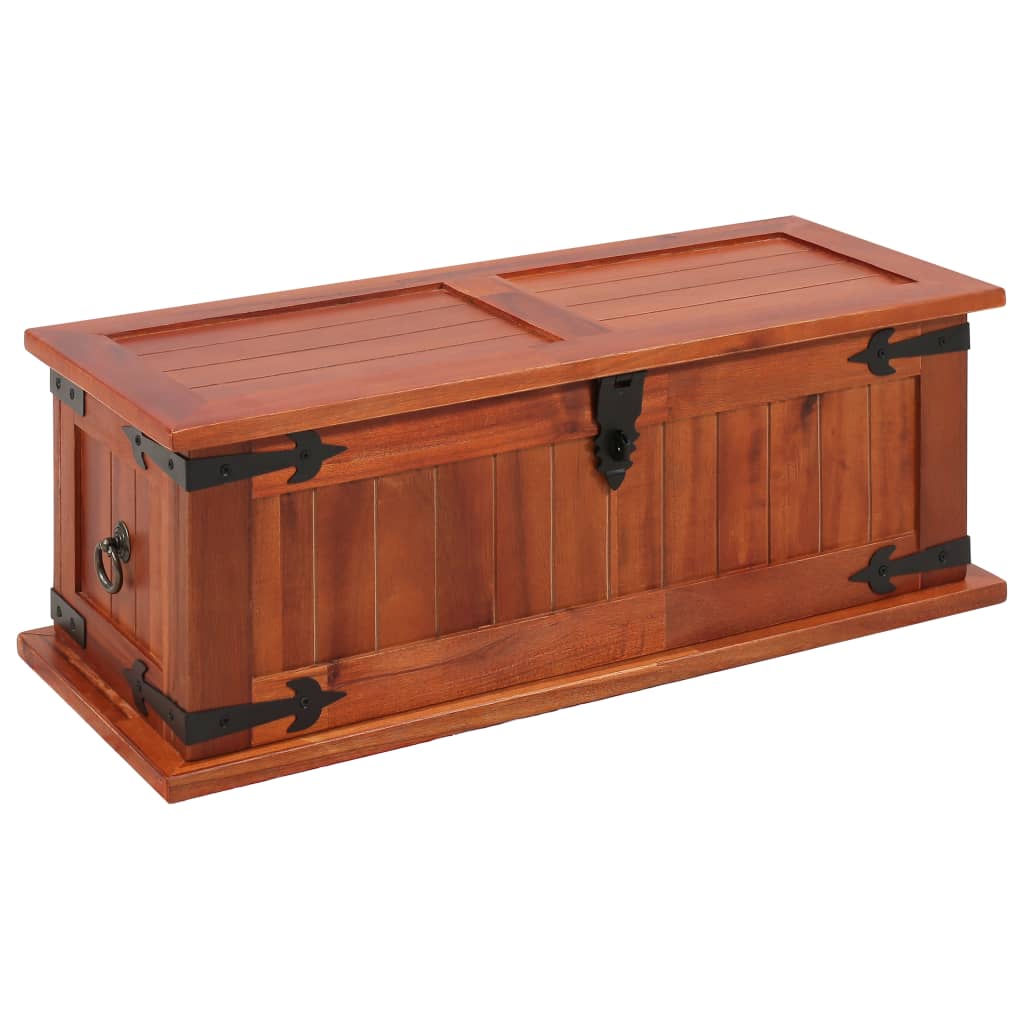 Baúl de almacenaje de madera de pino mejicana Corona Range 91x49,5x47 cm  vidaXL457493